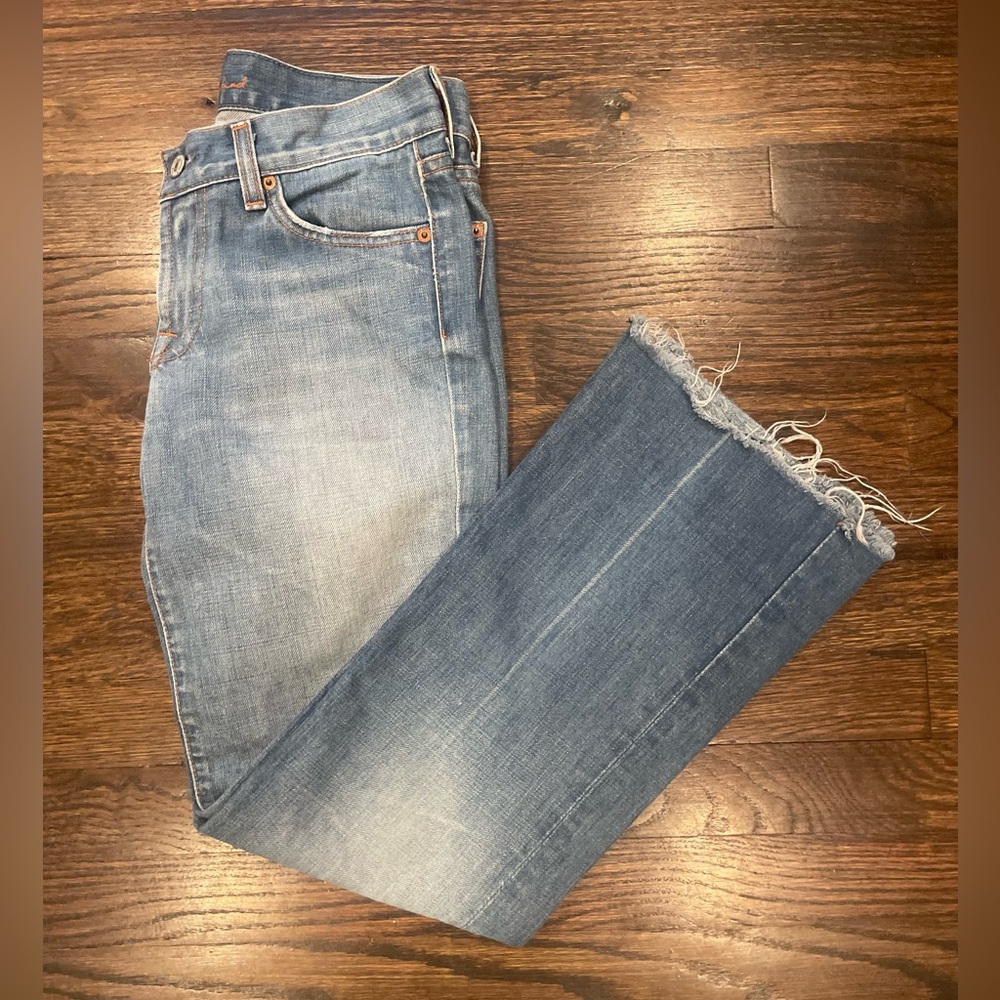 7 for all Mankind cropped flare denim